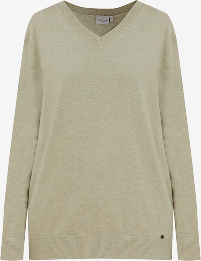 Finn Flare Pullover in grünmeliert, Produktansicht