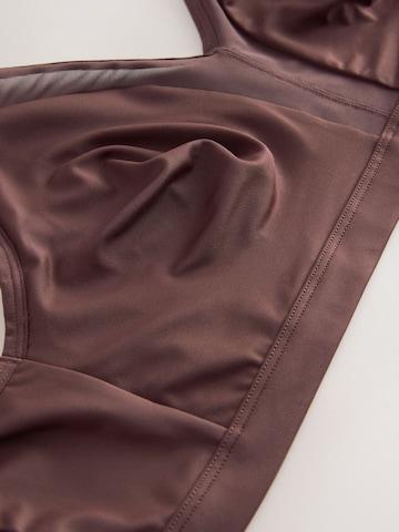 Next Сутиен с триъгълни чашки Сутиен в кафяво