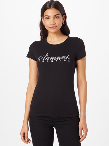 T-shirt ARMANI EXCHANGE en noir : devant