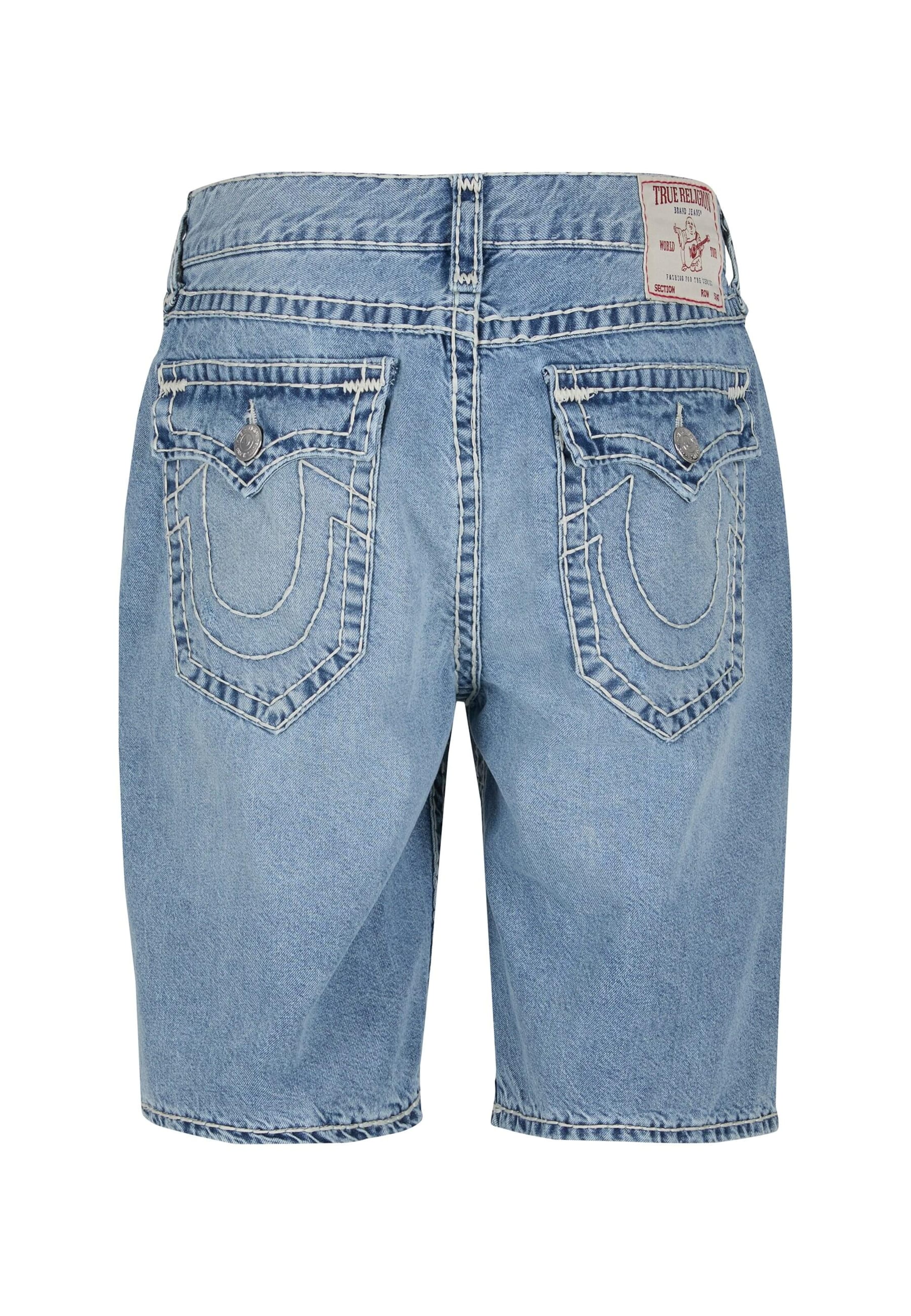 True Religion Regular Shorts 'Bobby Super Y' in Blau