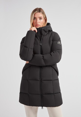 Manteau d’hiver 'Black Star' JACK1T en noir : devant