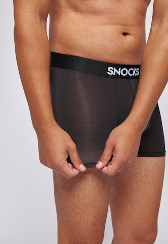 SNOCKS Boxershorts in Schwarz