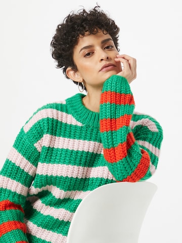 PULZ Jeans Sweater 'DONATELLA' in Green