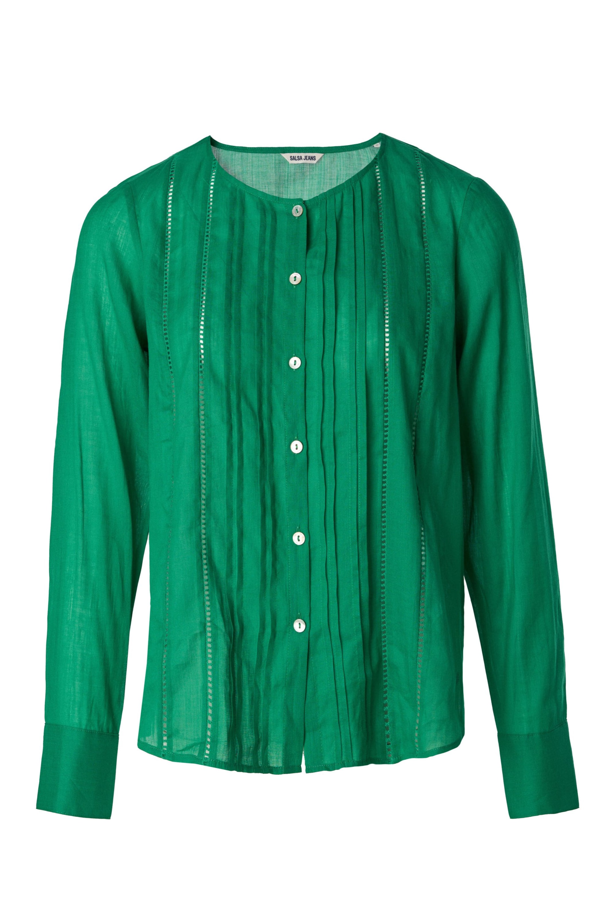 Salsa Jeans Bluse in Grün: Vorderseite