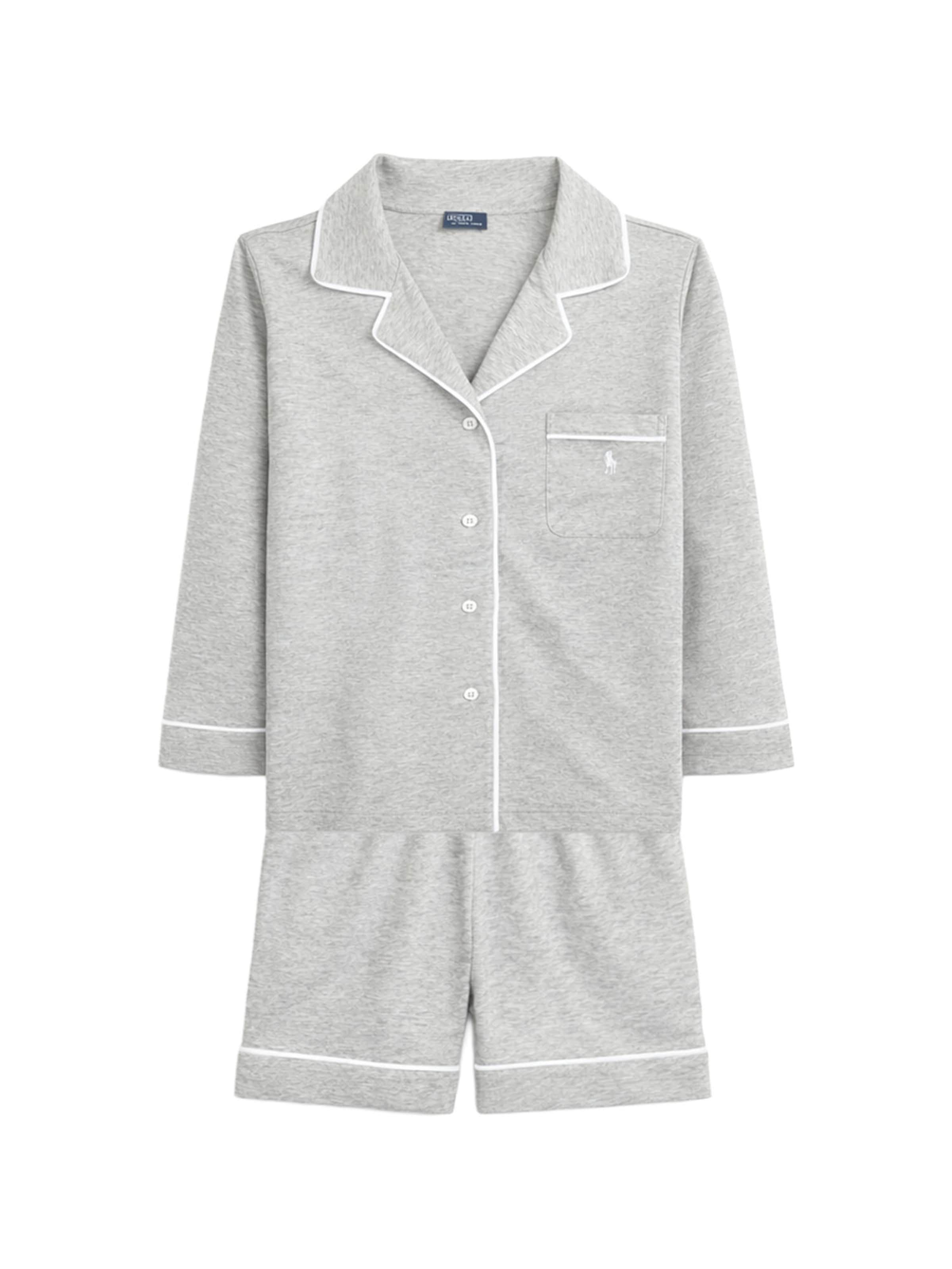 Pyjama ' Polo Essentials ' Polo Ralph Lauren en gris : devant
