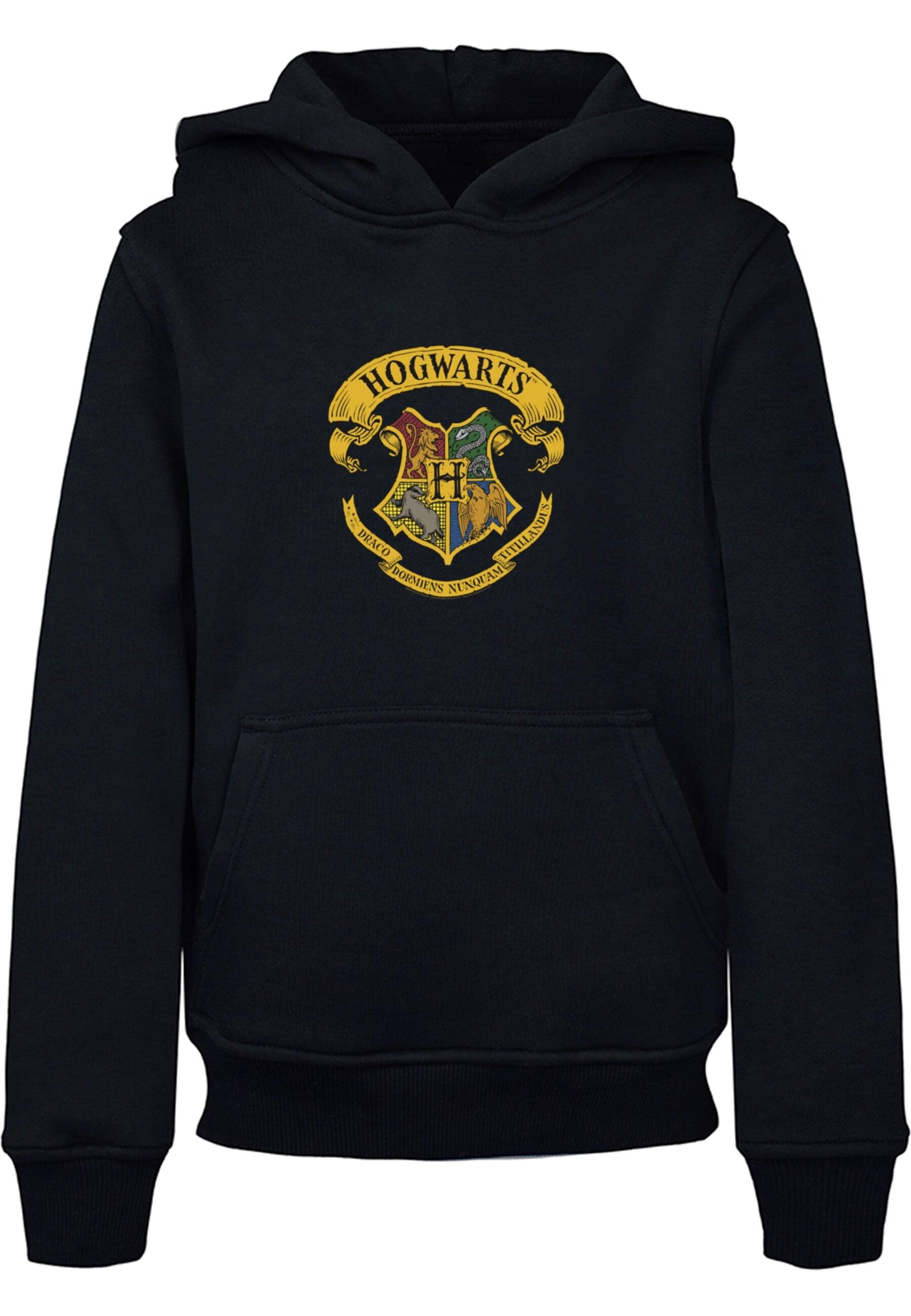 Sweat 'Harry Potter - Hogwarts Ribbon Crest' ABSOLUTE CULT en noir : devant