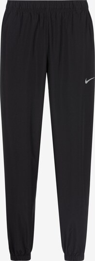 NIKE Športne hlače 'Form Swoosh' | črna / bela barva, Prikaz izdelka