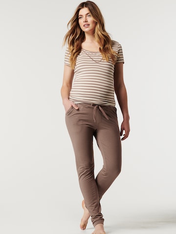 Skinny Pantalon 'Hardin' Noppies en marron : devant