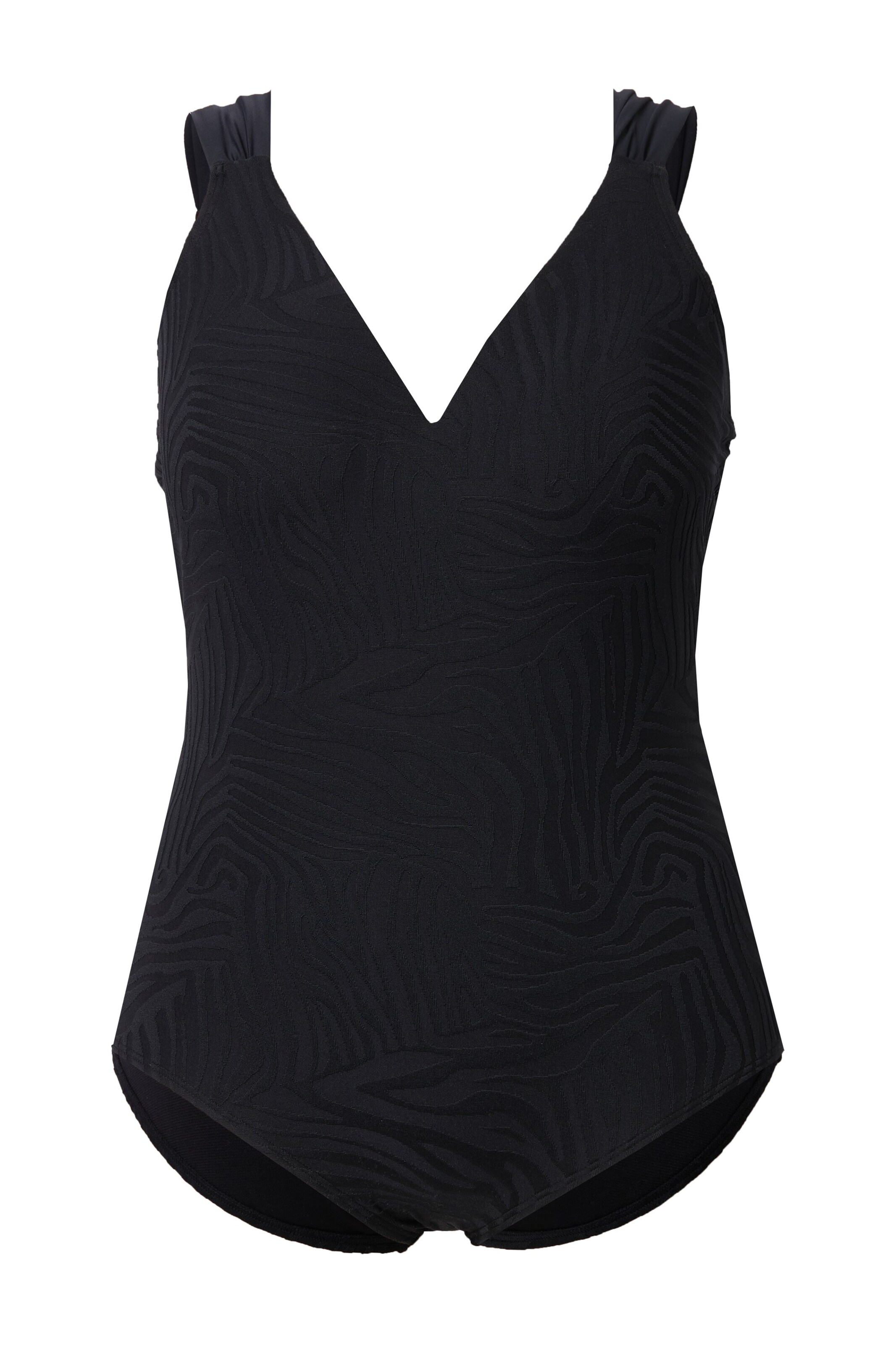 Ulla Popken Badpak in de kleur Zwart, Productweergave