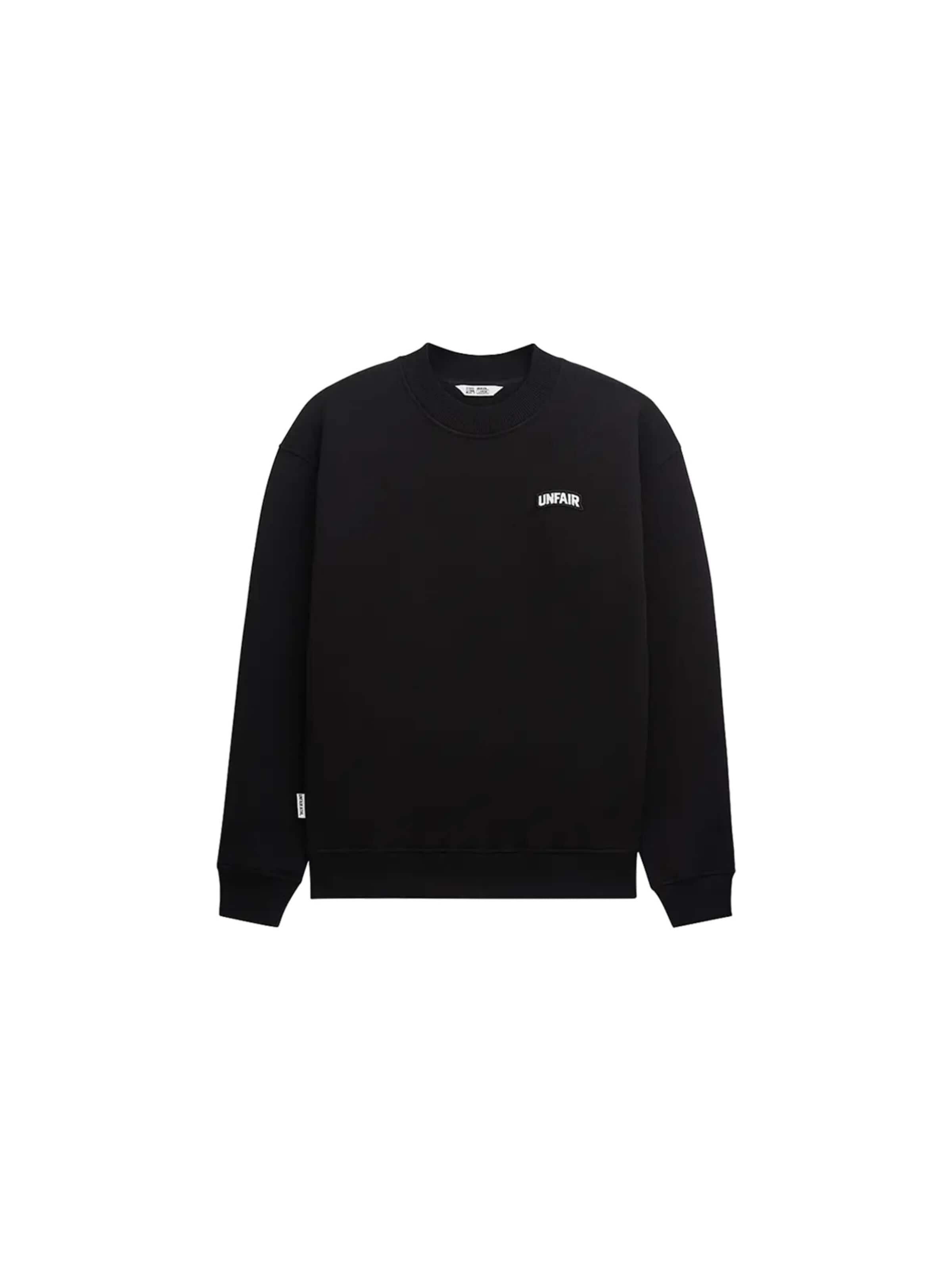 Unfair Athletics Sweatshirt 'Permanent' in Zwart: voorkant