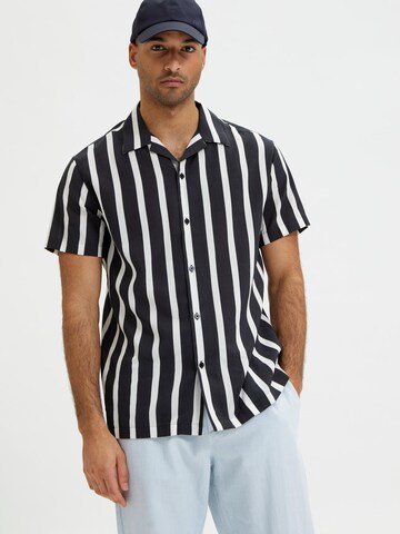 SELECTED HOMME Comfort fit Overhemd 'REGAIR' in Zwart