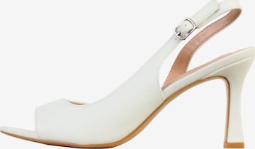 Super Mode Pumps in Wit: voorkant