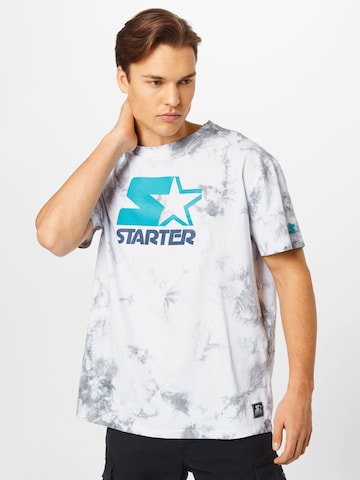 Starter Black Label T-Shirt 'Tie Dye' in Grau: predná strana