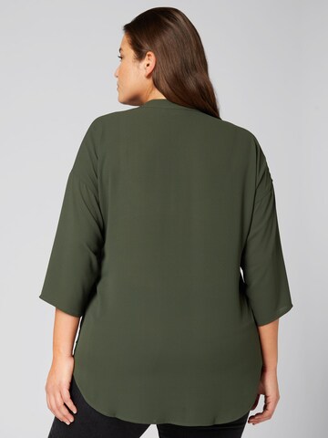 Guido Maria Kretschmer Curvy - Blusa 'Rosa' en verde