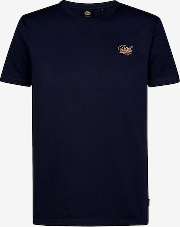 T-Shirt Petrol Industries en bleu : devant