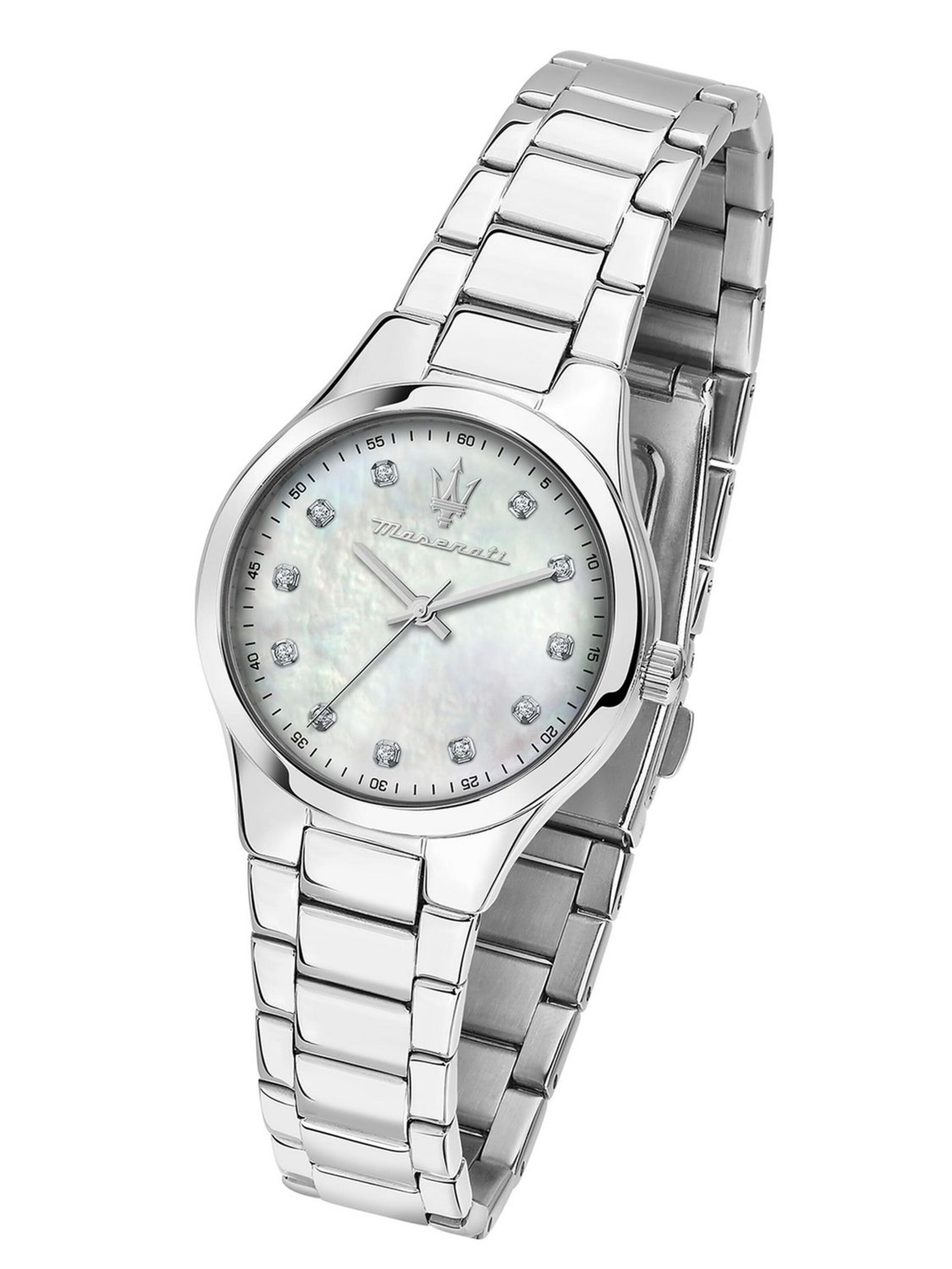 Maserati Analoog horloge in Zilver: voorkant