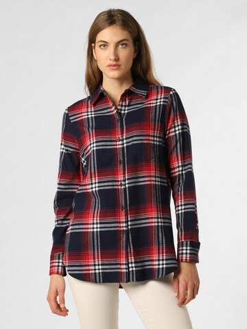 Marie Lund Blouse in Blauw: voorkant