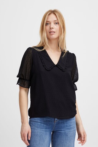 b.young Blouse 'Isigne' in Zwart: voorkant