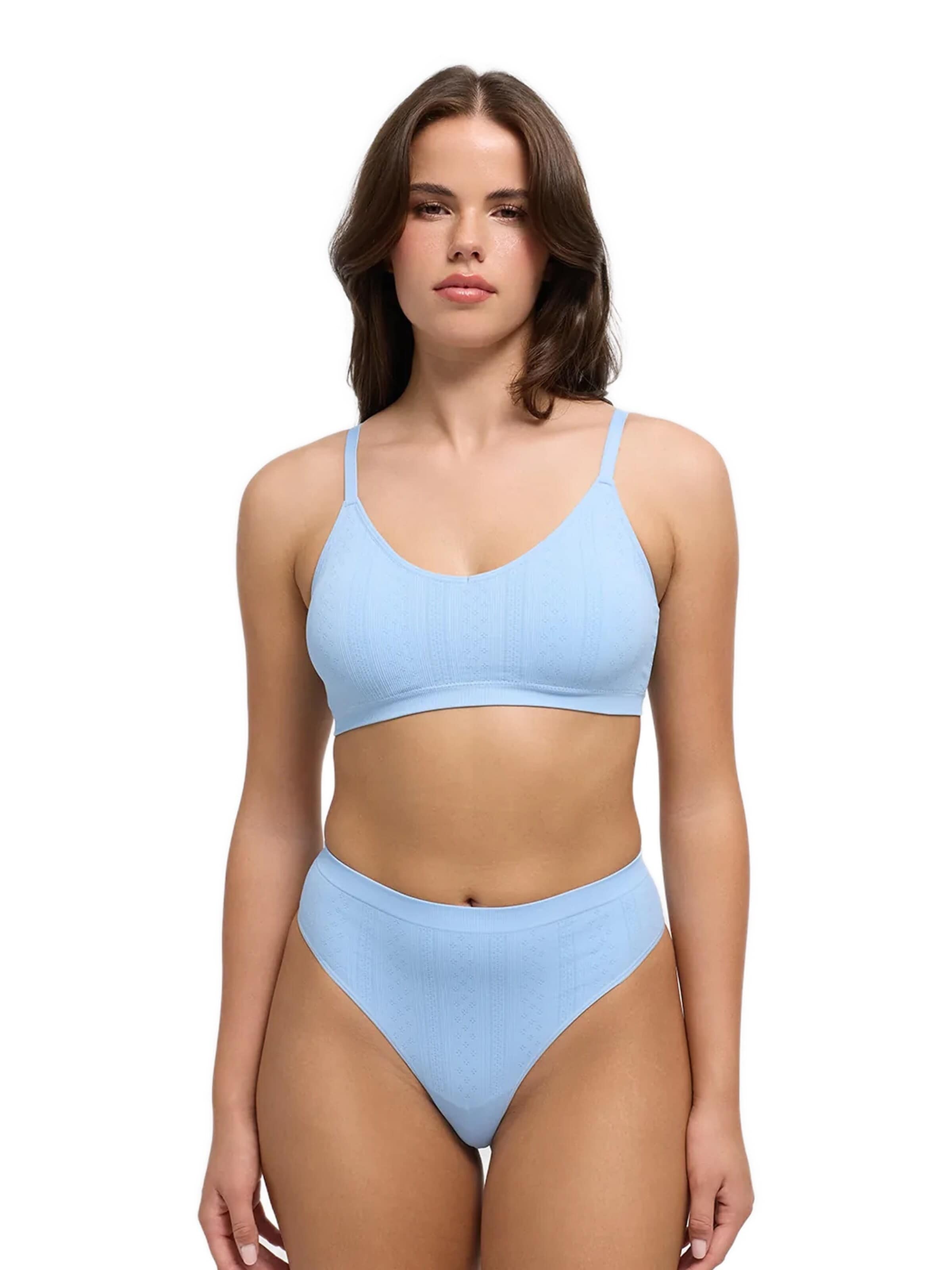 cfab Bustier BH 'Jacquard Bralette' in Blauw