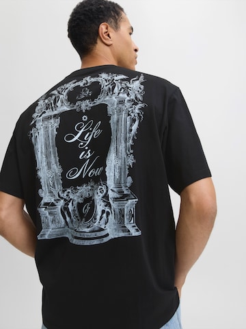 JACK & JONES - Camisa 'JORWINGED GALLERY' em preto