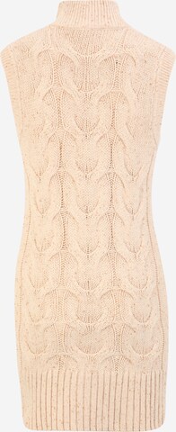 OBJECT Petite Knitted dress 'AMINA' in Beige