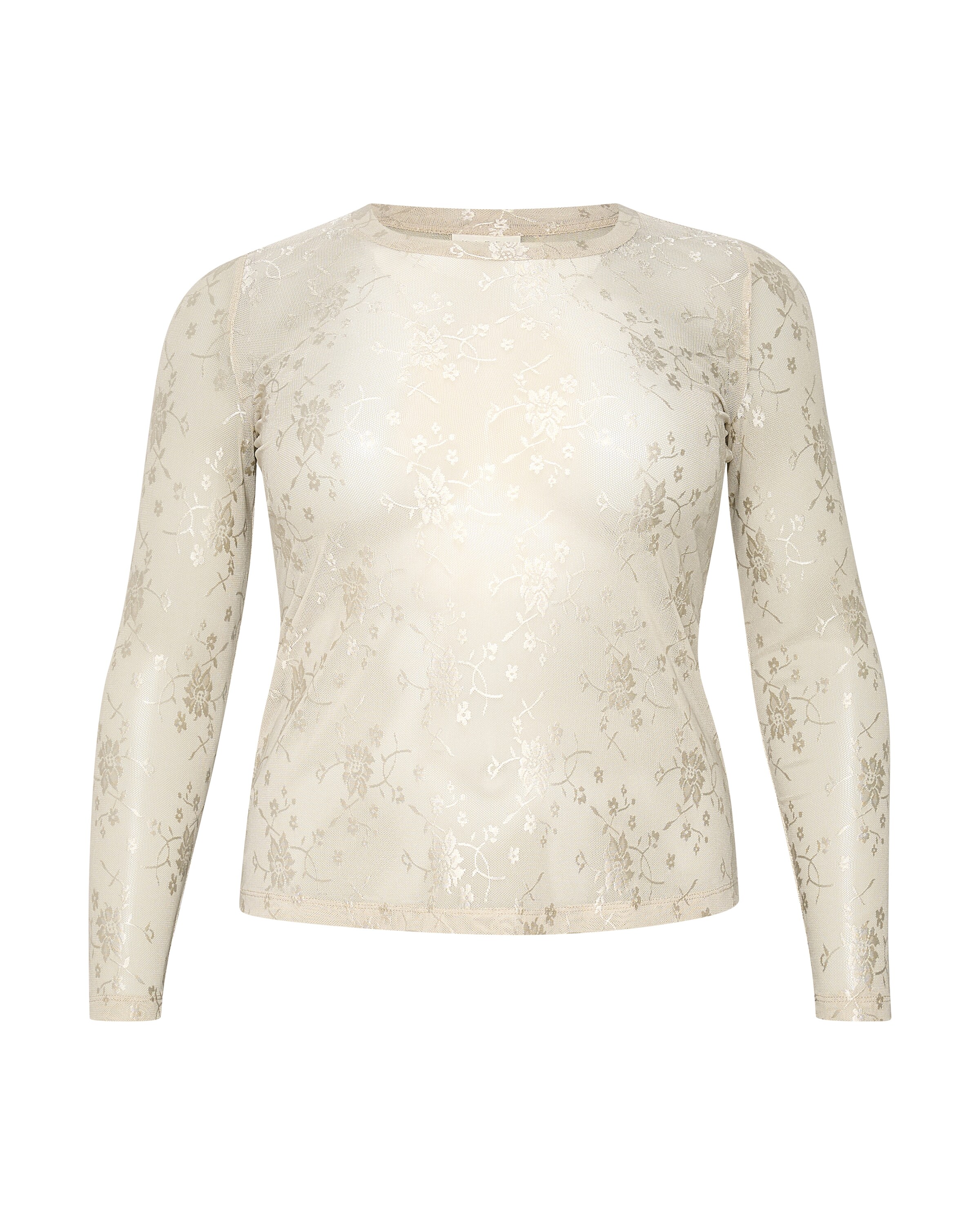 KAFFE CURVE Футболка 'nikoline' в Белый: спереди