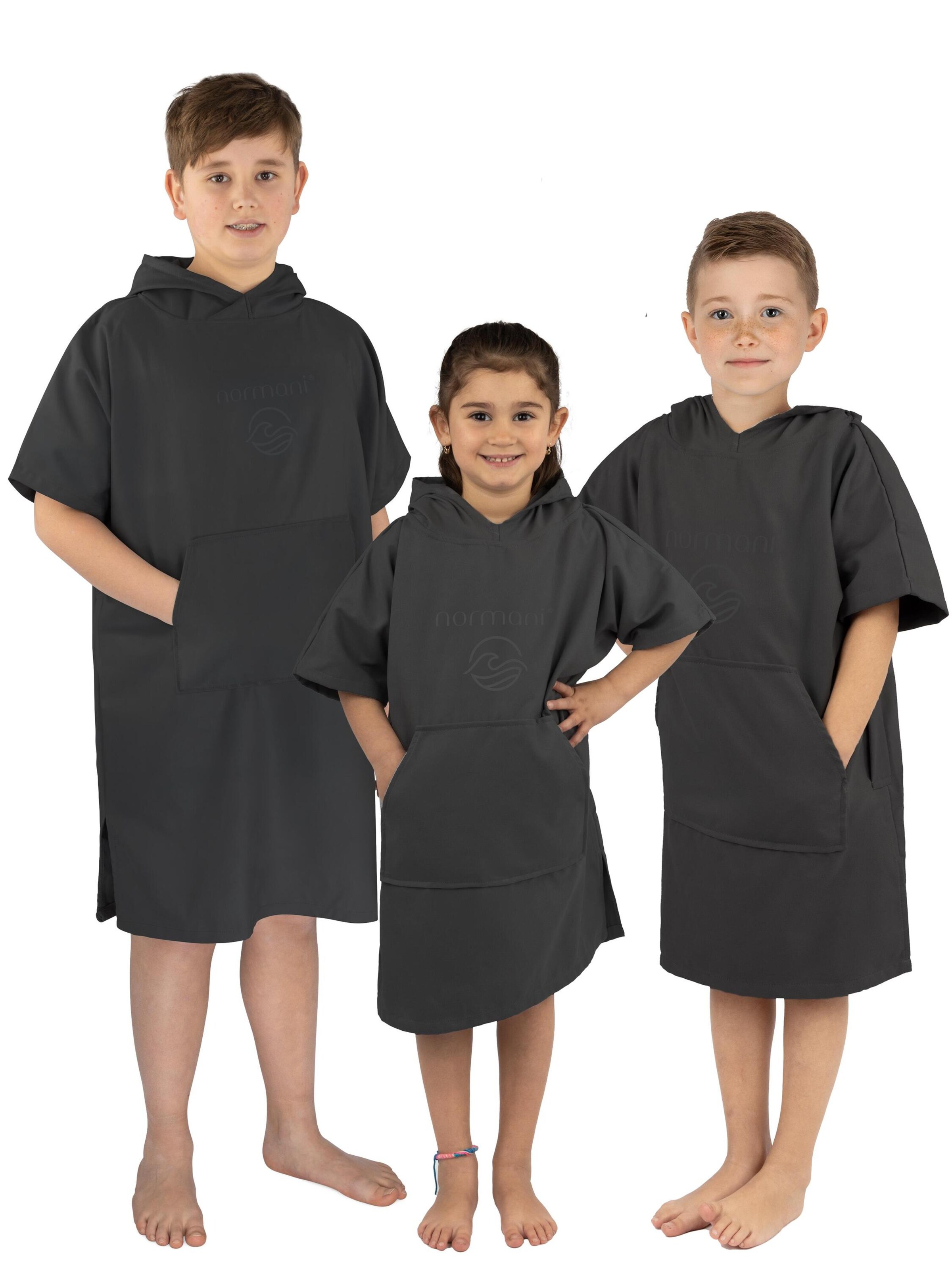 Peignoir 'Luquillo' normani en noir : devant