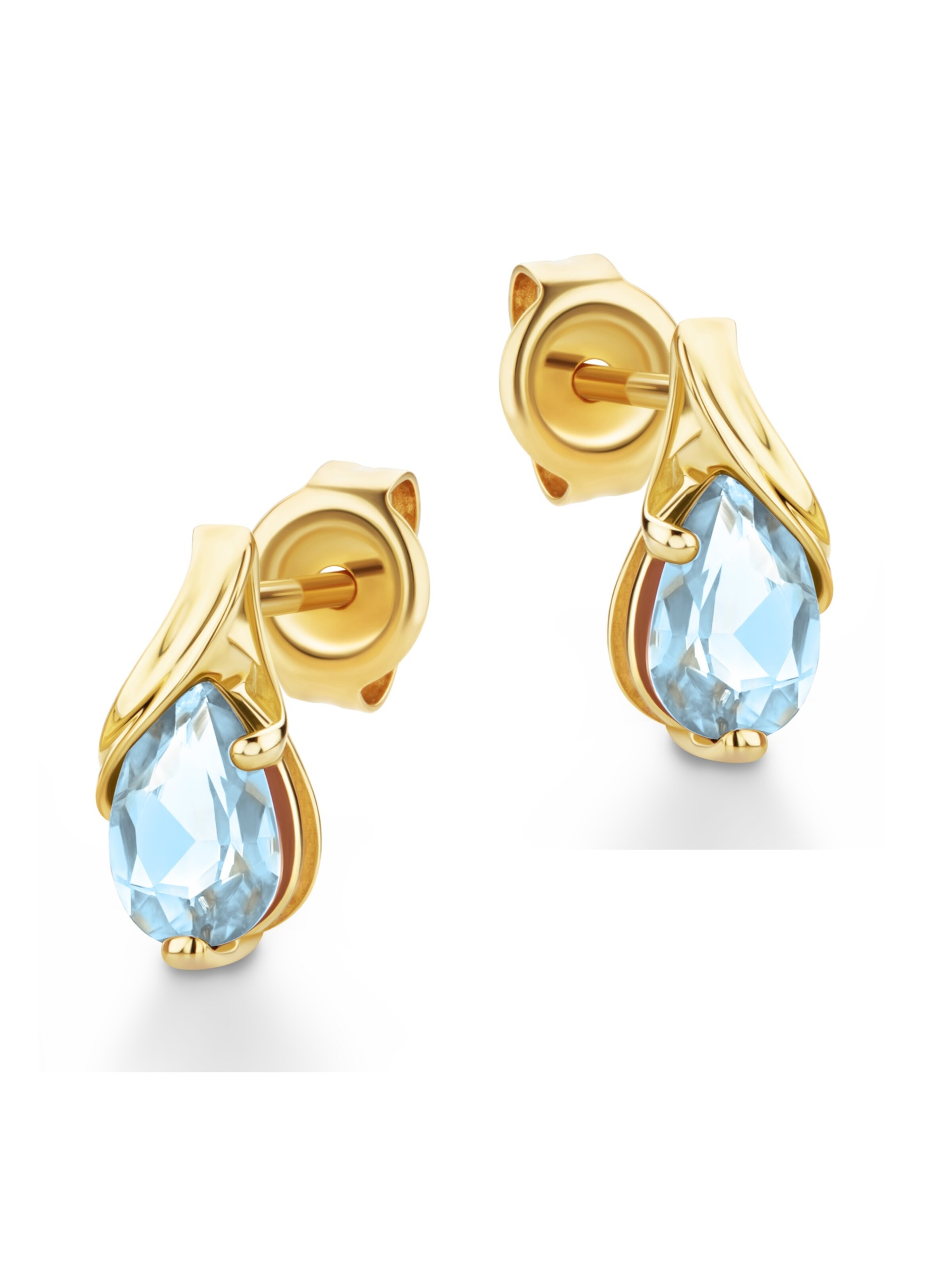 Boucles d'oreilles 'Ohrringe aus 585 Gelbgold mit Topas' DIAMANT LETERNEL en or