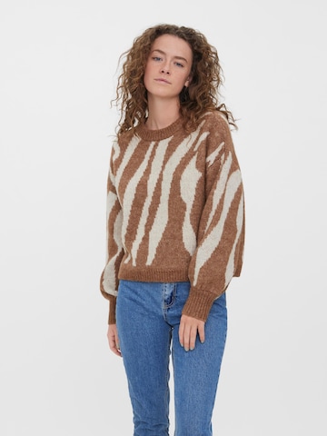 Pull-over 'Belle' VERO MODA en marron : devant