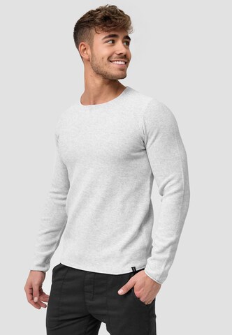 INDICODE JEANS Pullover 'Loakim' in Weiß