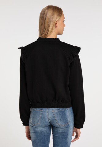 MYMO Sweatjacke in Schwarz