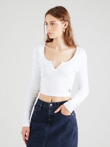 Calvin Klein Jeans - Camiseta en blanco: frente