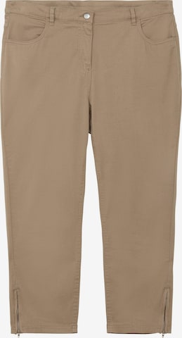 SHEEGO Slim fit Jeans in Brown: front