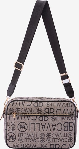 Borsa a tracolla di B. Cavalli in nero: frontale