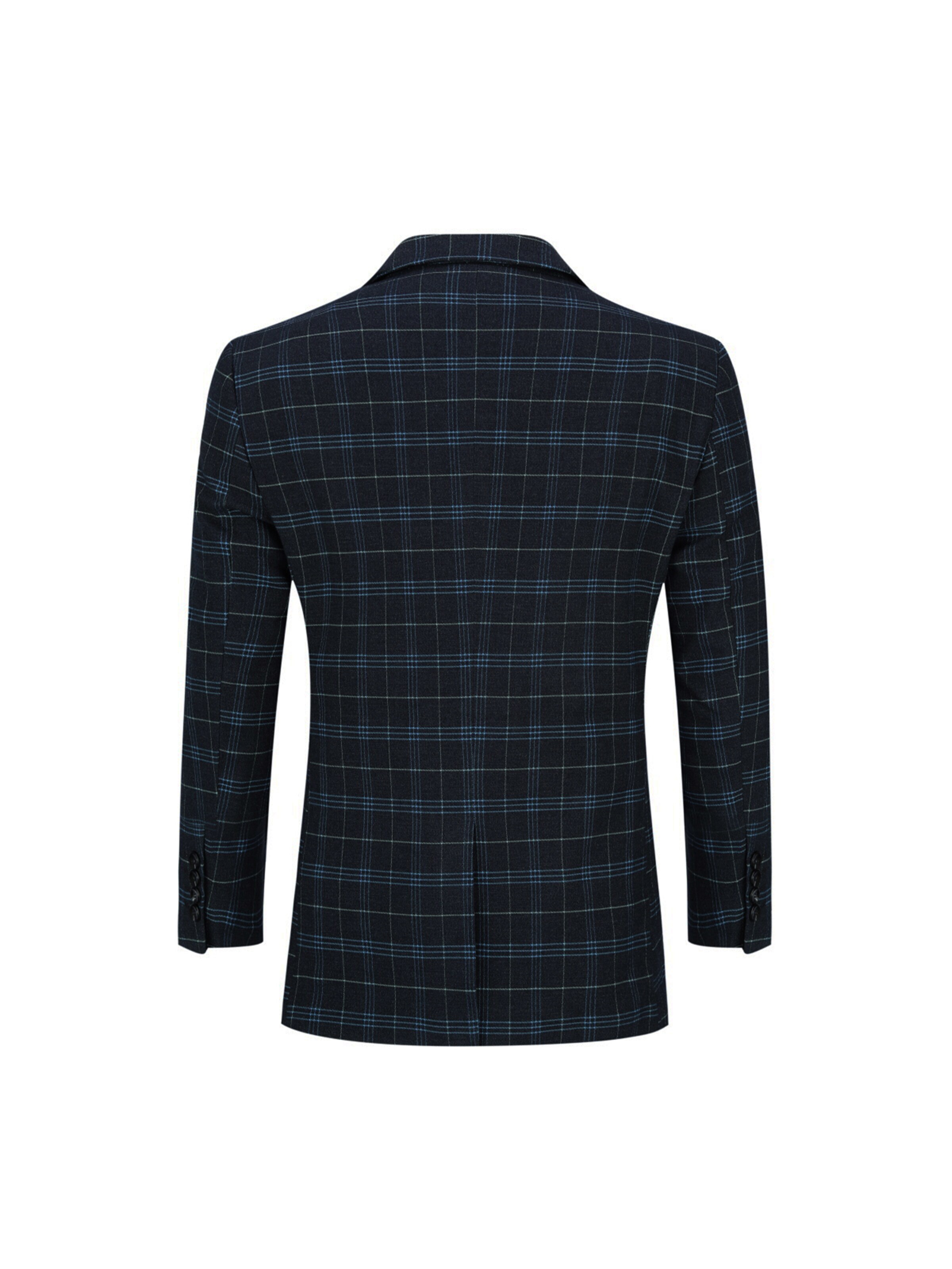 YOUTHUP Slim fit Suit 'Karo' in Black