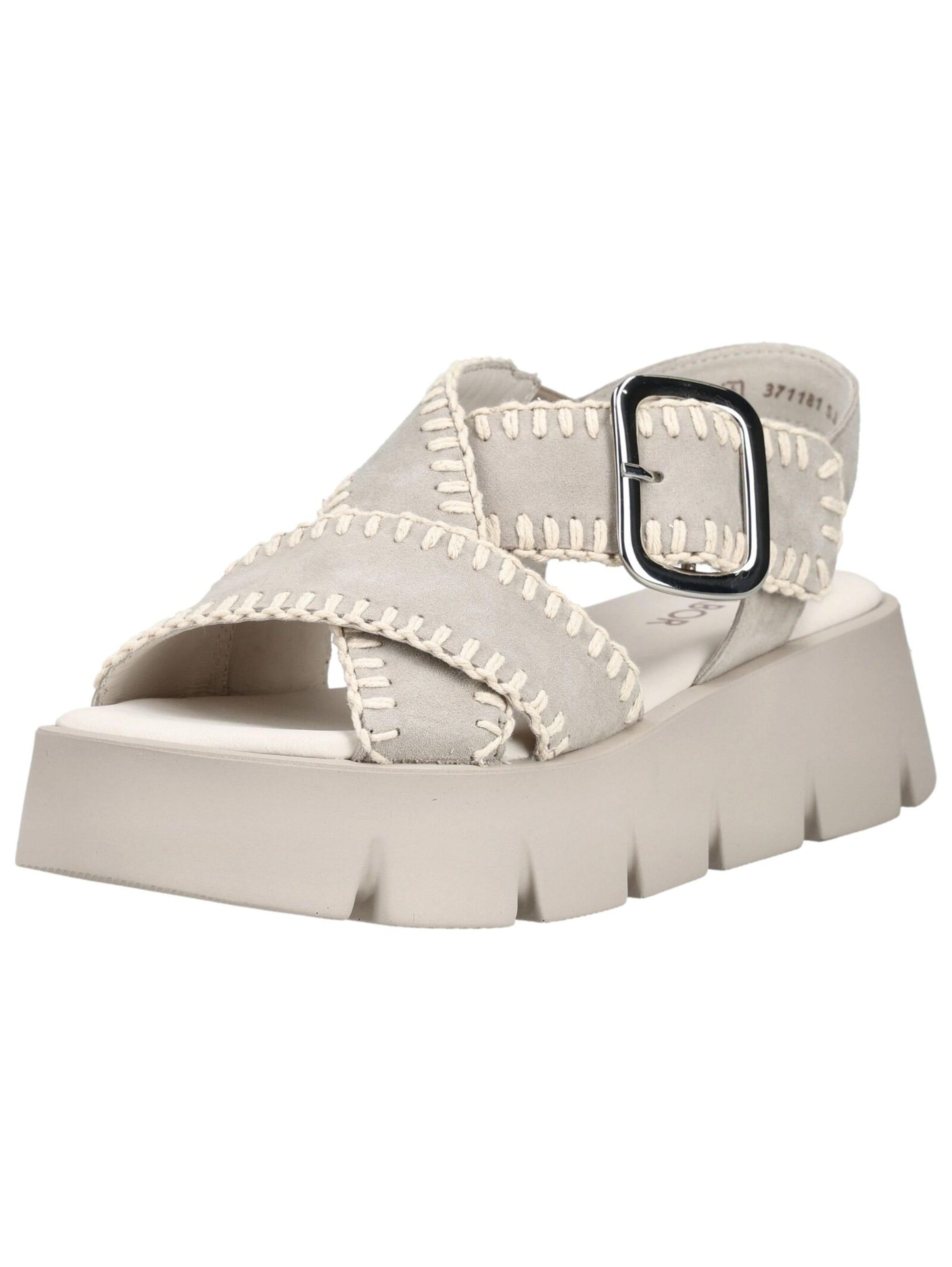 Sandales GABOR en gris : devant