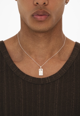 Commen Lines Necklace 'GUADALUPE' in Silver: front