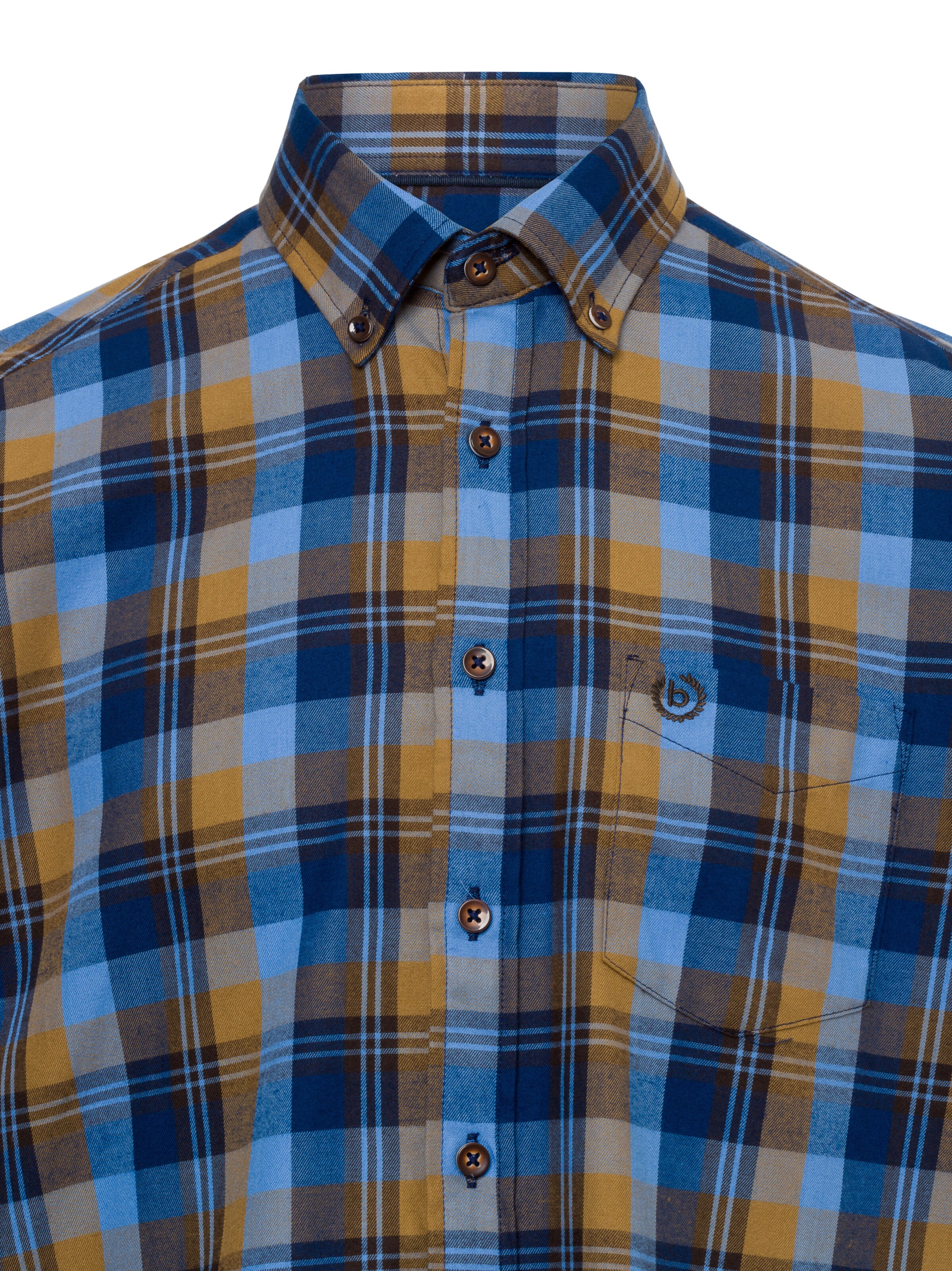 bugatti Regular fit Button Up Shirt in Brown