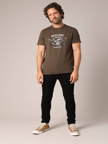 T-Shirt 'ROAD' Deeluxe en marron