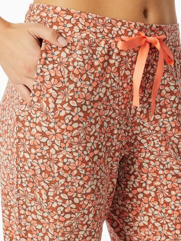 SCHIESSER - Pantalón de pijama ' Mix & Relax ' en naranja