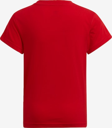 T-Shirt 'Adicolor Trefoil' ADIDAS ORIGINALS en rouge