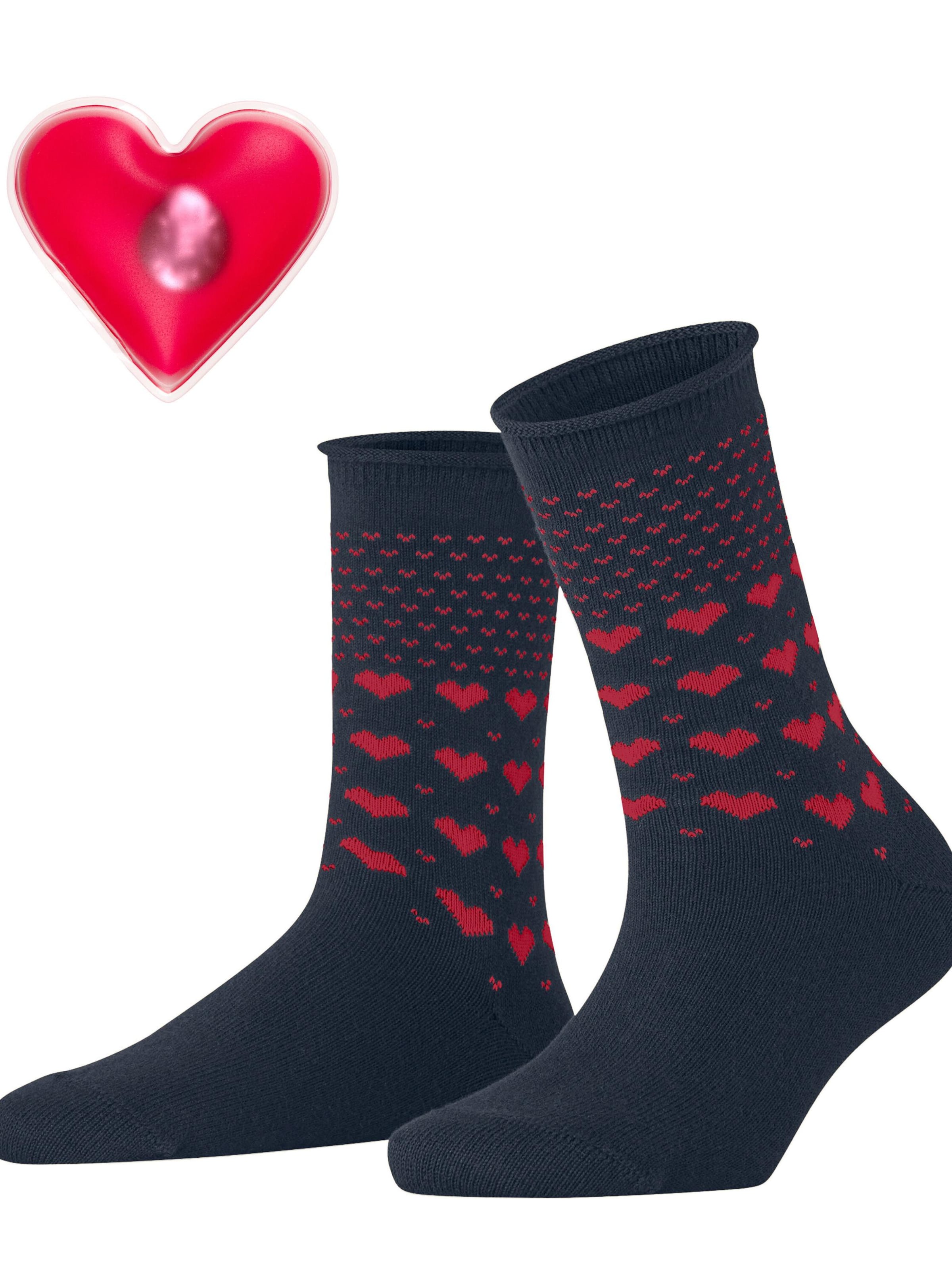 ESPRIT Socken 'Warming Hearts'‌‌‌‌‌‌‌‌ in Blau: Vorderseite