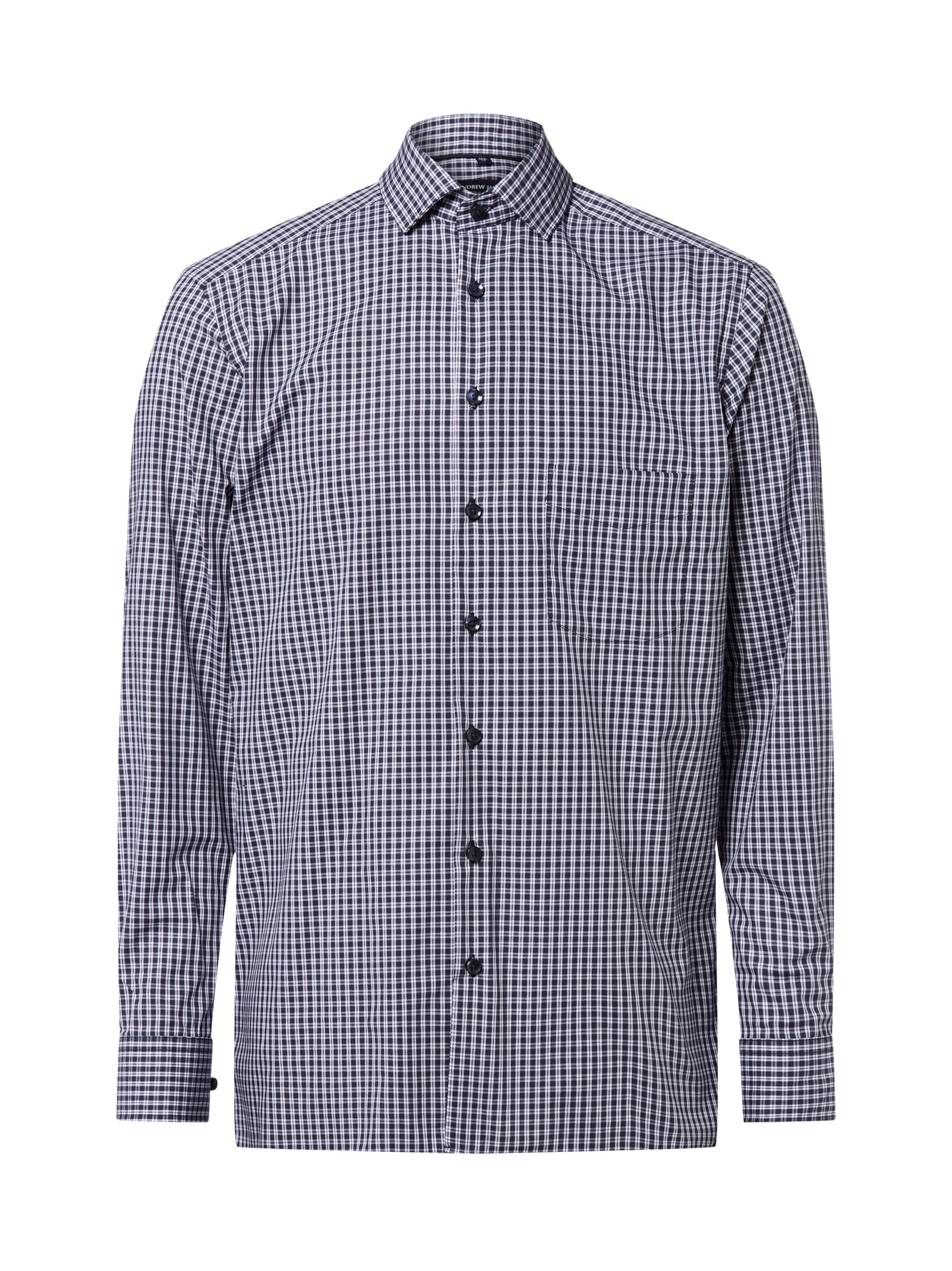 Andrew James Regular Fit Hemd in Blau: Vorderseite