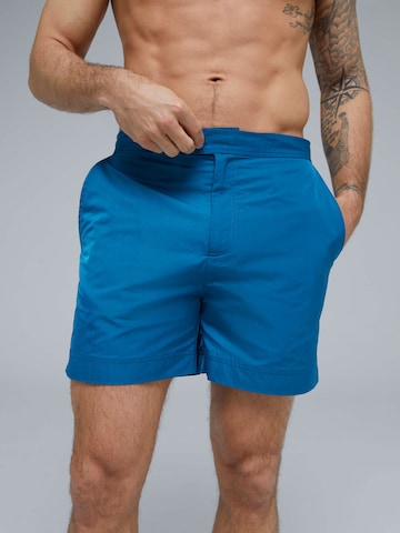 ABOUT YOU x Kevin Trapp Board Shorts 'Bela' in Blue: front