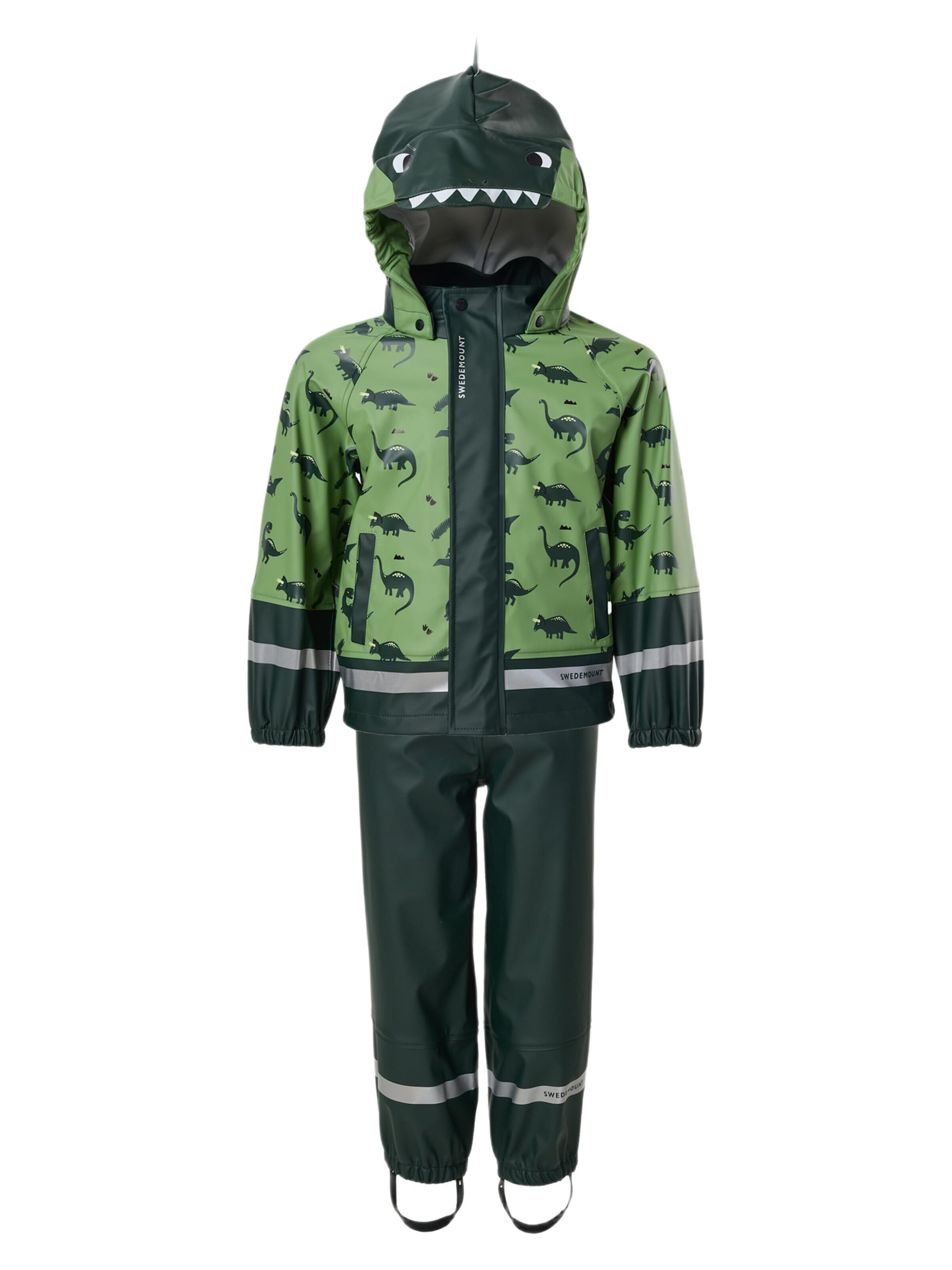 SWEDEMOUNT - Traje funcional 'Splash' en verde: frente
