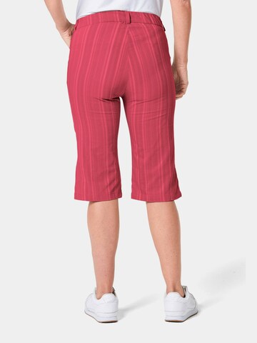Regular Pantalon Goldner en rouge