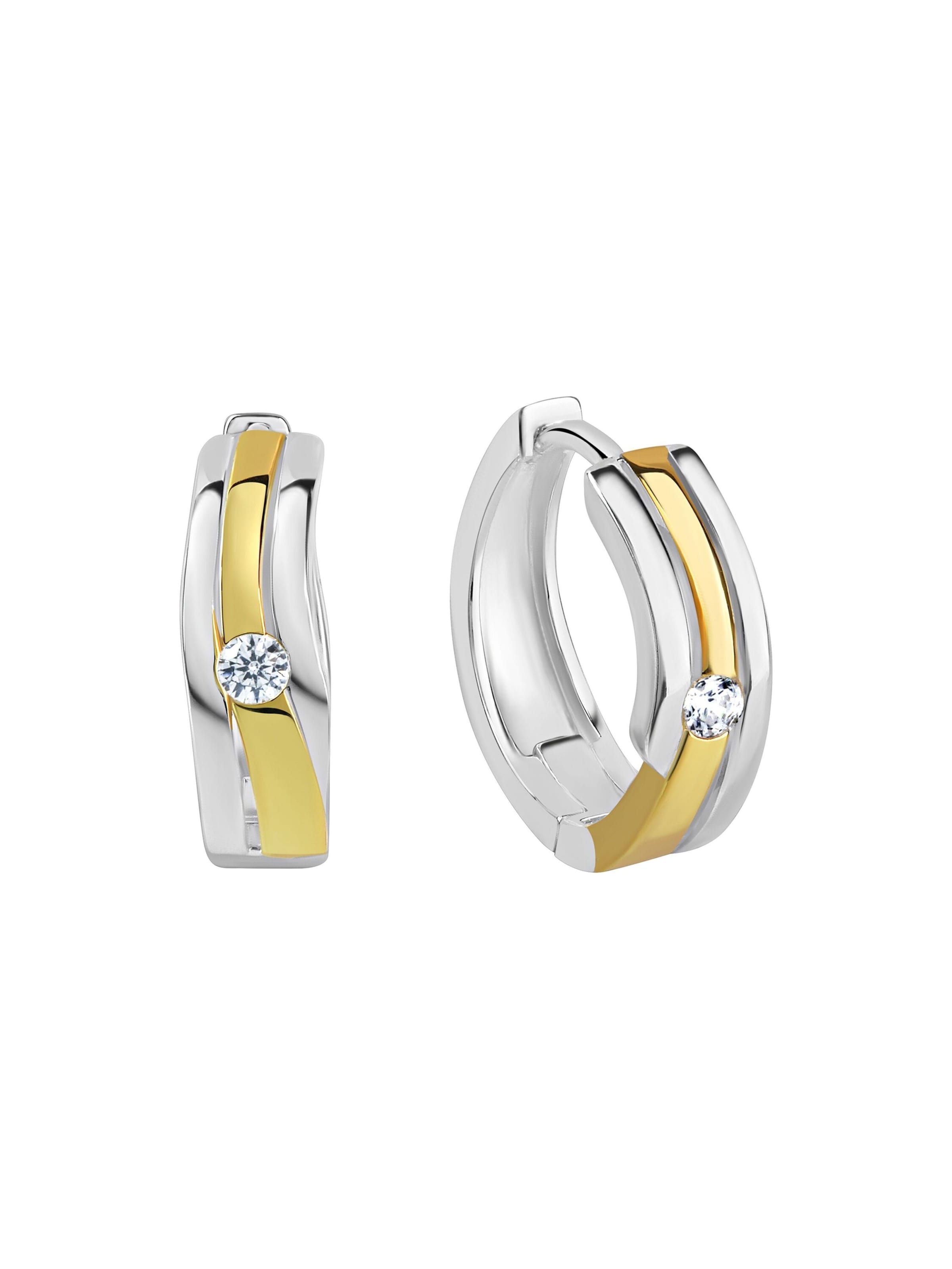 Boucles d'oreilles Zeeme en argent : devant