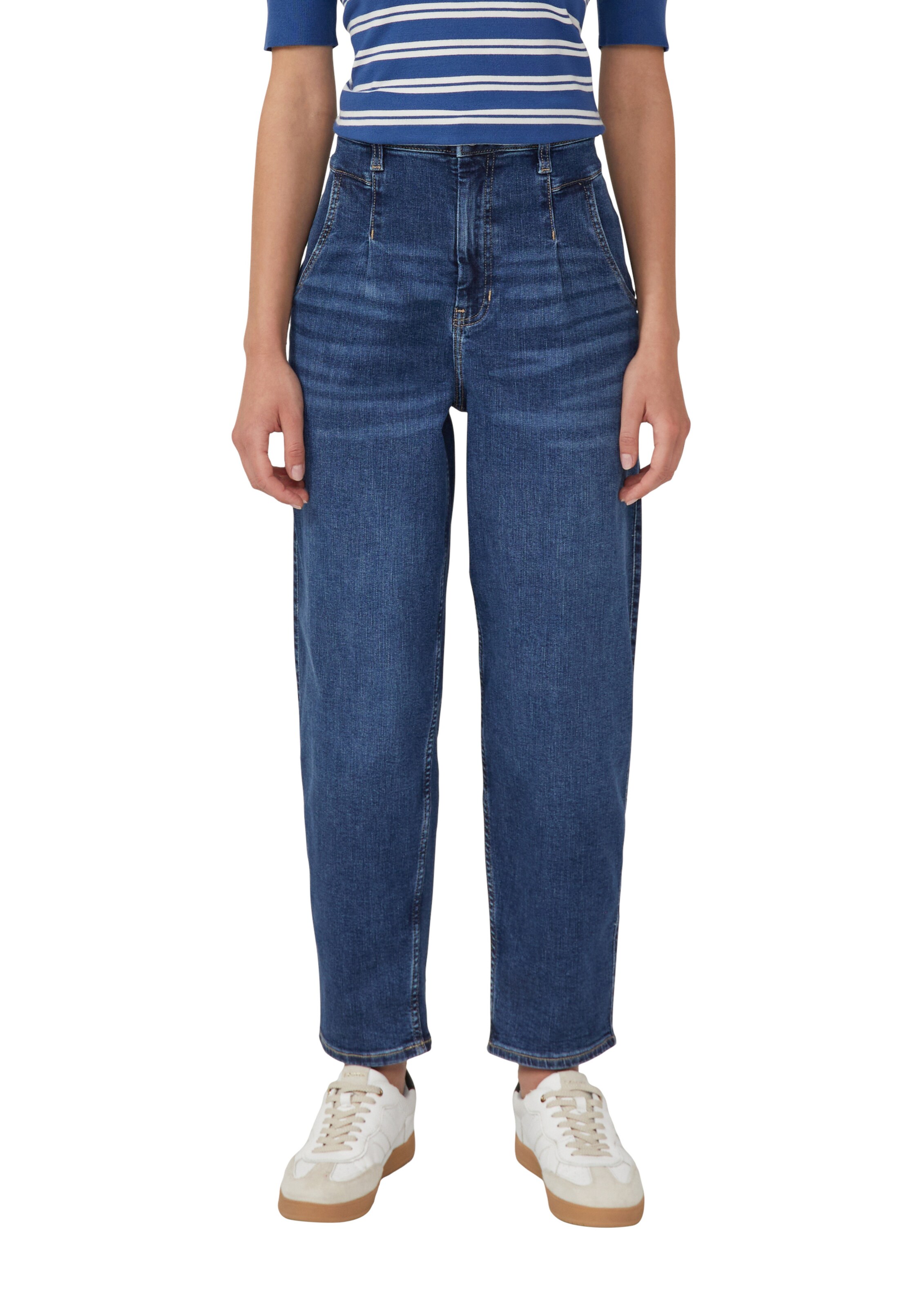 Baggy Jean à pince s.Oliver en bleu : devant