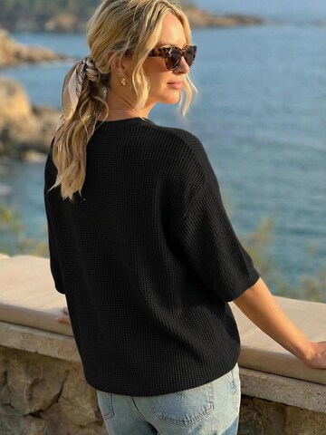 ARACH&CLOZ Pullover 'Strickpullover Damen 3/4-Arm Strickpullover'‌‌‌‌‌‌ in Schwarz