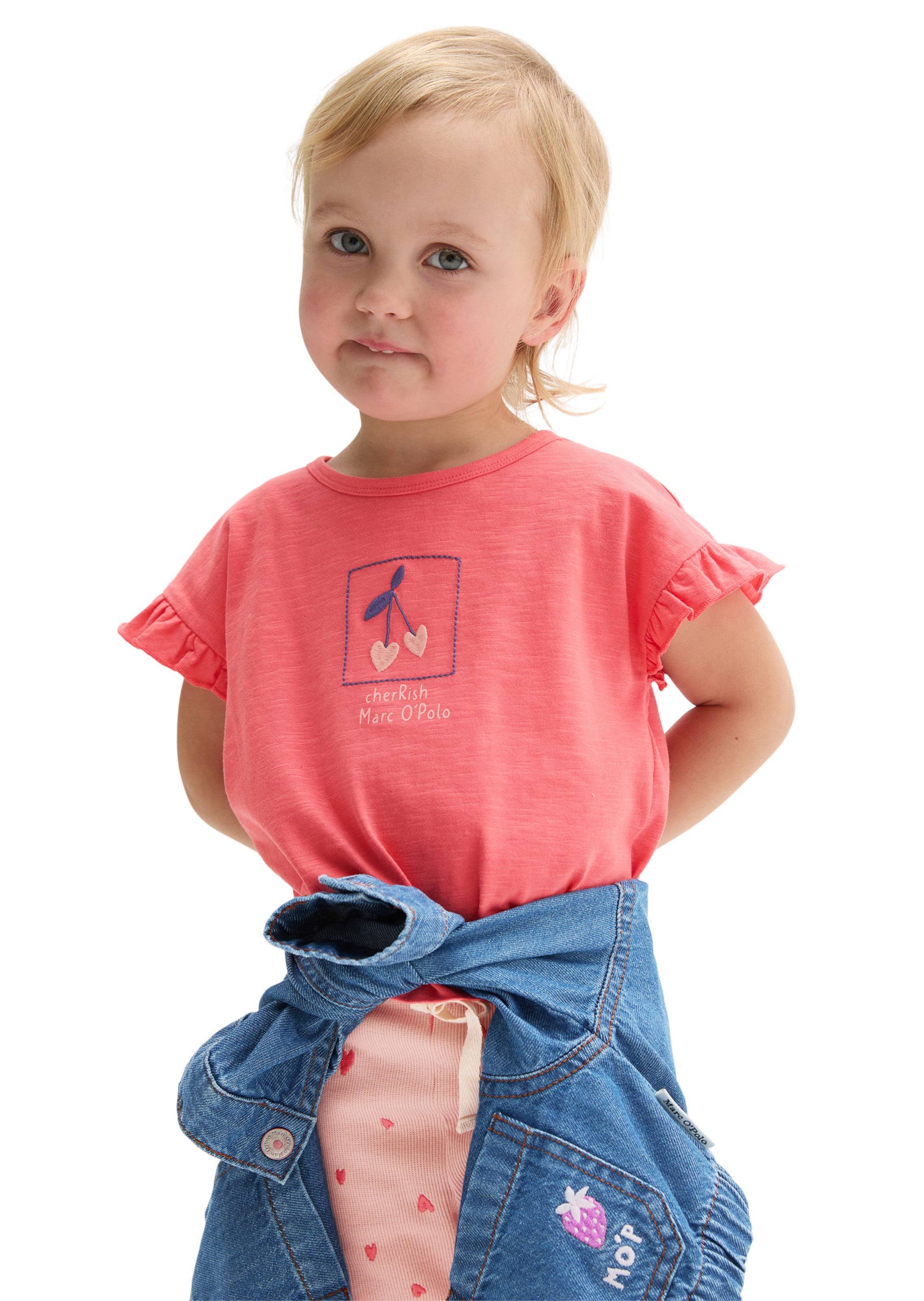 T-Shirt Marc O'Polo en rouge : devant